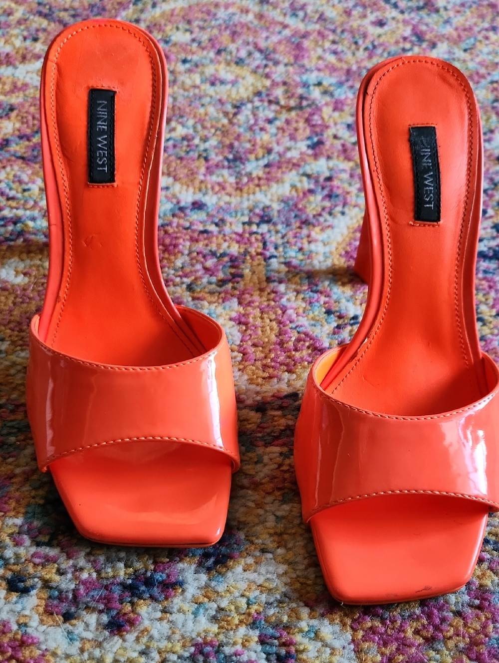 Nine west WN Have It 3 Neon Orange Size 7.5 M